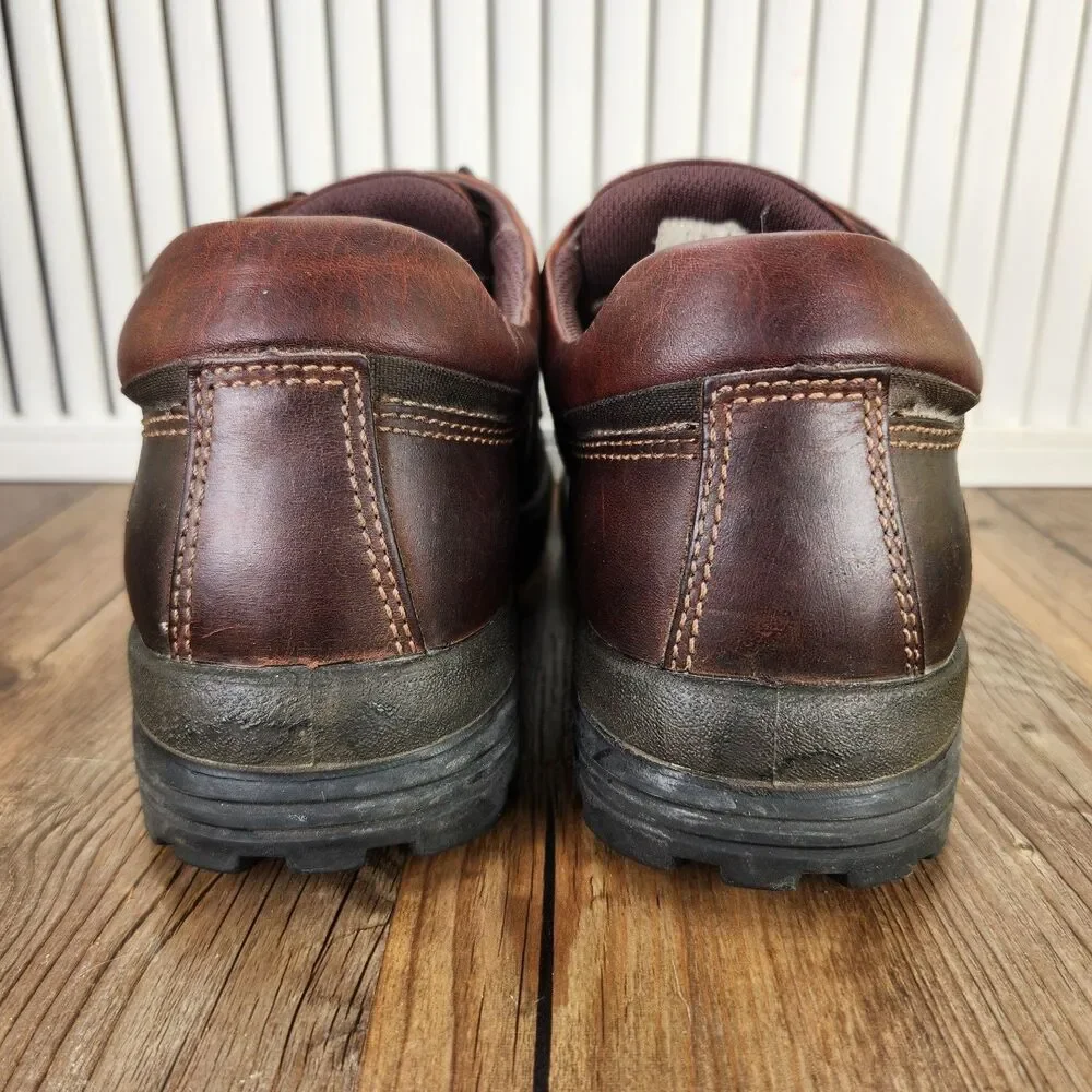 Timberland 60003 Lug Sole Oxfords Mens Sz 11 M Brown Leather Soft Toe Work Shoes
